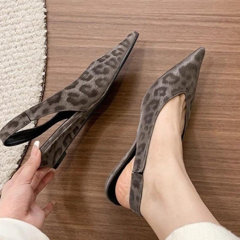 Fashion 2025 Summer New Fashion Low Heel Shoes Pointed Toe Shallow Women Shoes Dresses Wedge Heel Shoes  Women Sandals