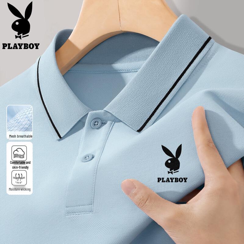 

PLAYBOY Men s 2026 Short Sleeve Polo Shirt M