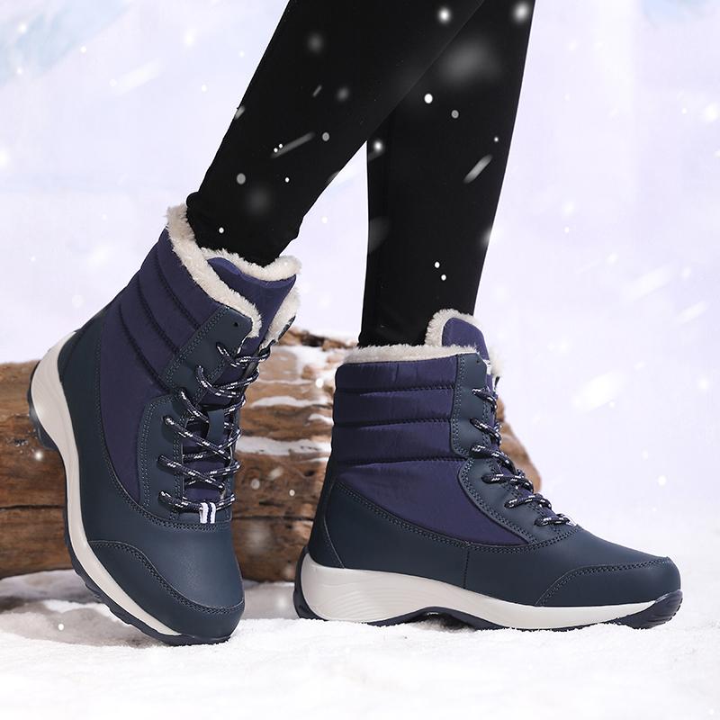 Women Platform Snow Boots Plush Keep Warm Thigh High Boots Minimalism  New Winter Ankle Boots Comfortable Walking Sneakers