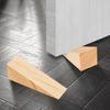 10 Pack Wooden Door Stoppers,Non-Slip Soild Wood Door Wedges for Bottom of Door,Triangle Wood Block Security Door Stopper for Home Office Chair