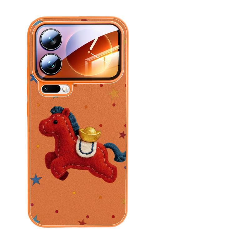 Applicable To Xiaomi Mi 15 Mobile Phone Case, New Xiaomi Case, Xiaomi Mi 17Pro Magnetic Suction Bracket 14Pro Year of the Horse All-inclusive