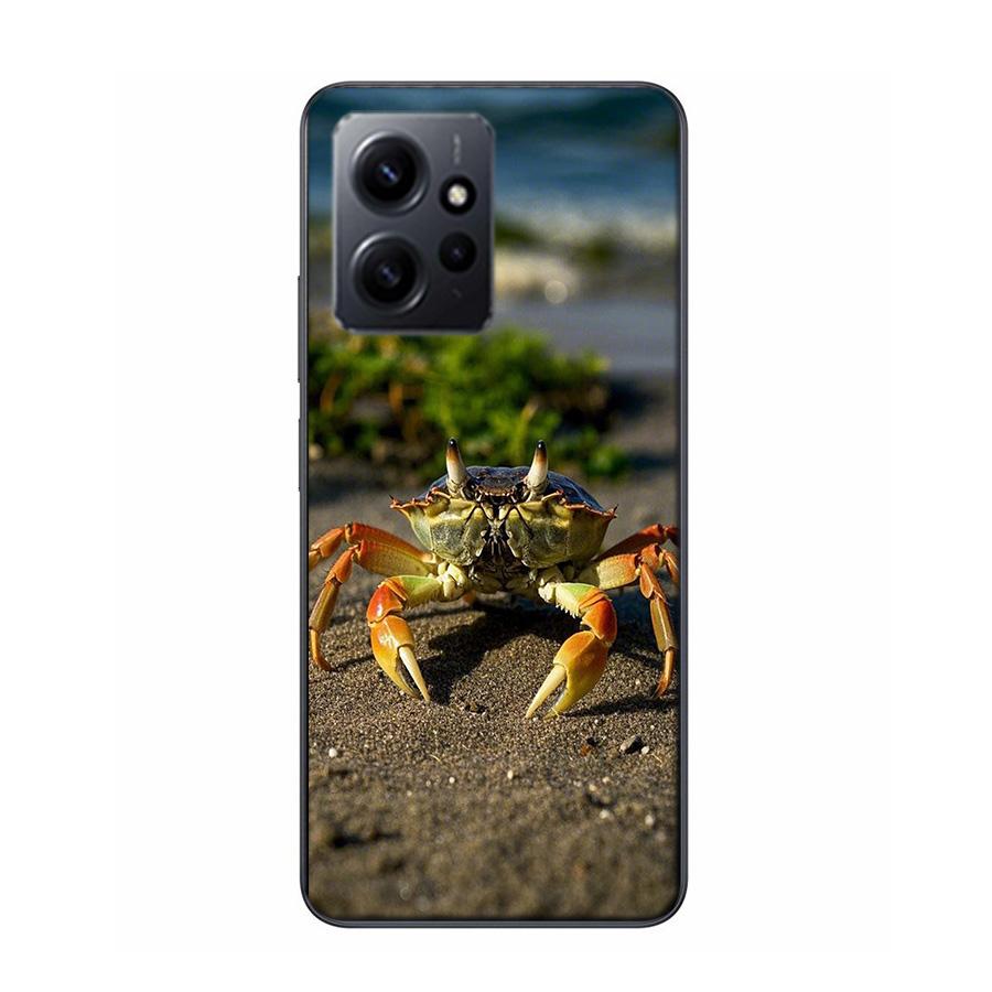 Unique Animal Crab Phone Case For Redmi 12 13C 12C 15C 9 10 10C Note 13 Pro Plus 14 15 Pro 9T 9C 9A TPU Soft Cover Clear Cell Ca