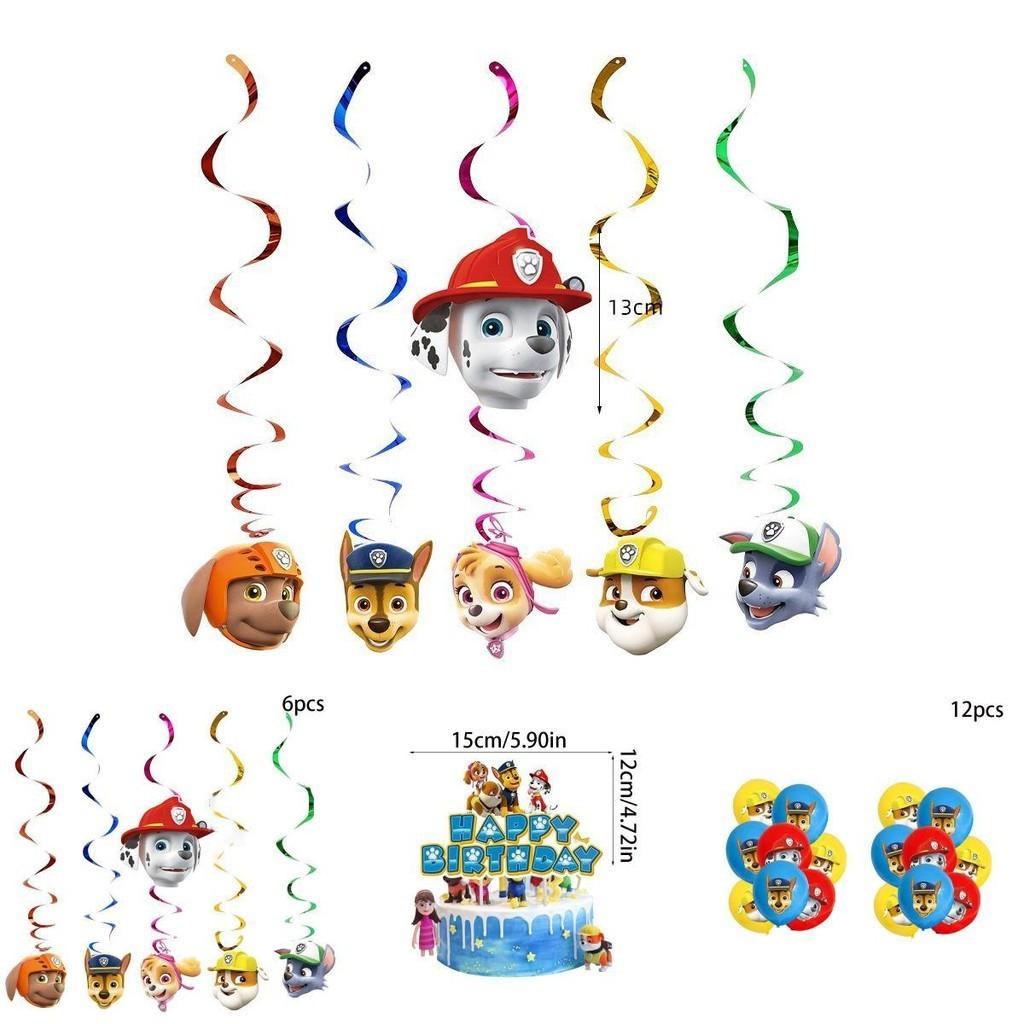 Paw Patrols Partyzubehör Deluxe Geburtstagsdeko-Set mit Luftballons und Bannern für Kinder