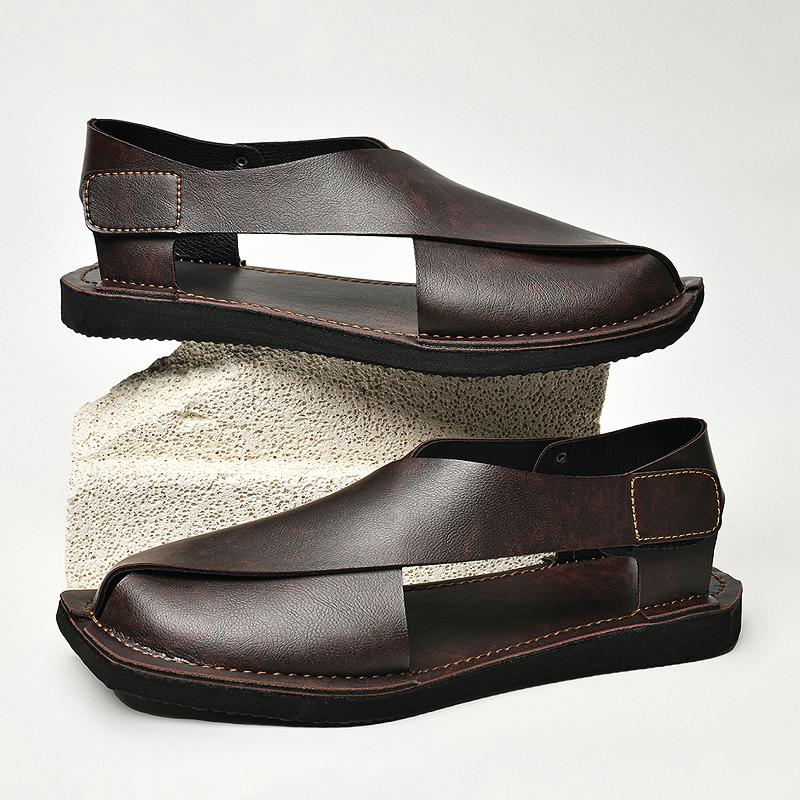 Large Size Business Casual Genuine Leather Men Sandals Summer Men Beach Sandals Outdoor Sandals For Men