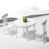 1/3Pcs 1:12 Mini Dollhouse Dining Table Chair Set Wooden Miniature Furniture for Dollhouse Micro Landscape Decor Kids Pretend Play Toy