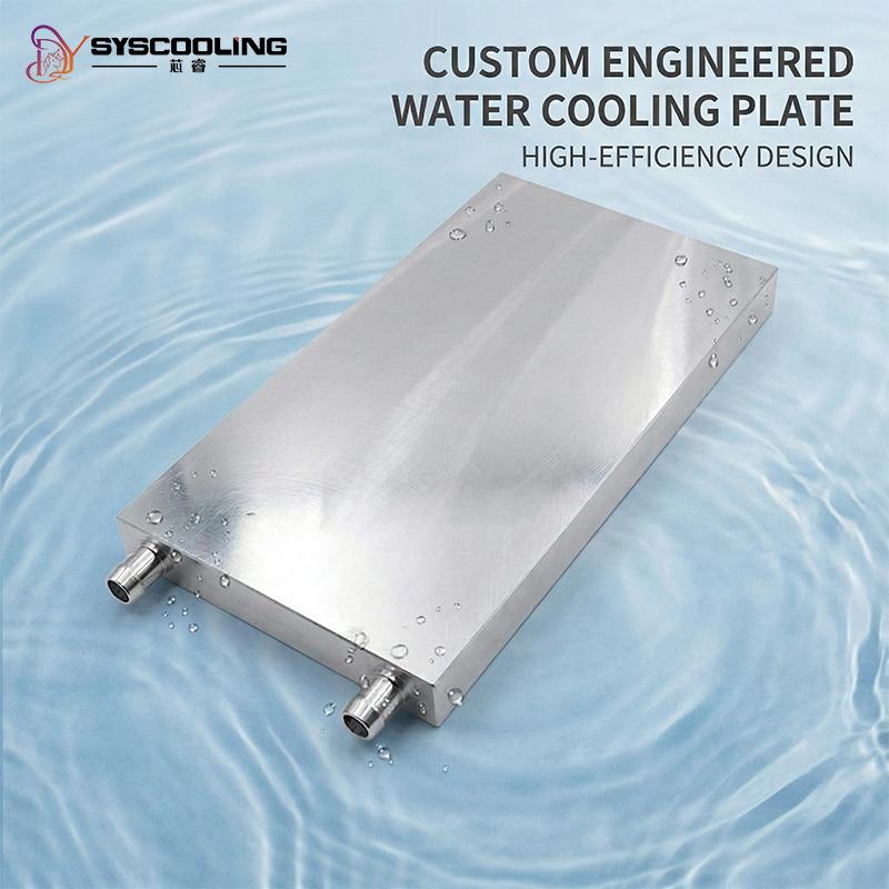 SysCooling Aluminium Vandkølingsblok CPU GPU Væskekøler Køleplade PC Custom DIY Industriell Form Varmeafledningsplade