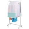 Astro Hanger Rack Cover, White x Light Green, Dehumidifying Garment Cover, Dustproof, Breathable