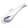 Heavy duty spoon, high quality stainless steel spoon, spoon, easy to clean, reusable for kitchen tools (17*5cm)