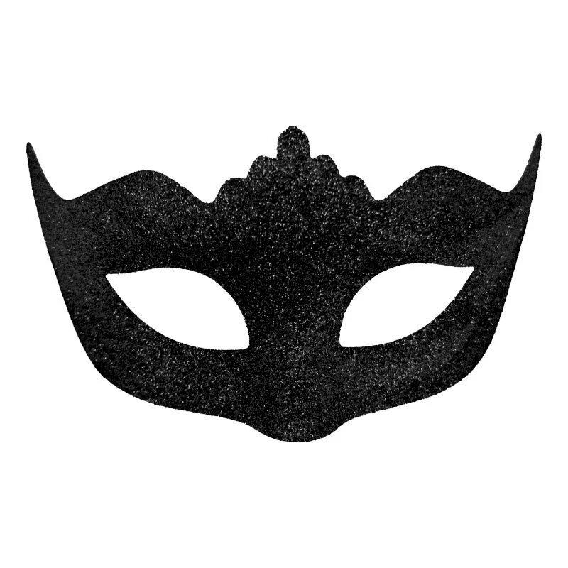 

Prince Powder Mask Mysterious Party Masks Venezia Carnival Mask Lightweight Eye Mask For Dances Role-Playing Carnivals чёрный