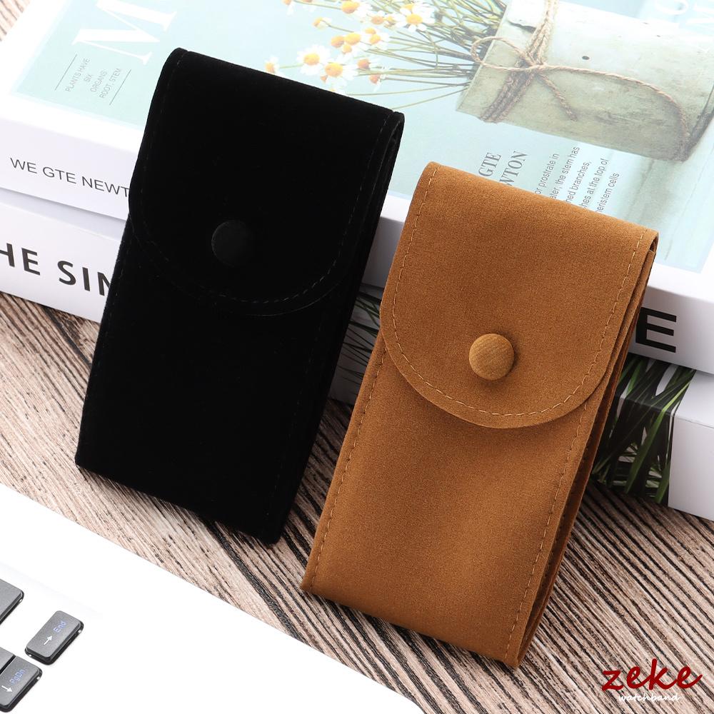 3pcs Green Brown Black Watch Bag Blue Black Flannelette Gift Bag Travel Storage Case Durable Portable Watch Dust Protection Case