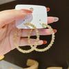 Geometric Pearl Earrings: Light Luxury & Niche High-End Accessories