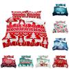 Gift Christmas Elk Quilt Duvet Cover Set Single King Queen Double Pillowcase