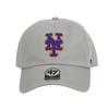 Seven 47 Kšiltovka Cleanup Low Cap Kšiltovka Major League Unisex Logo New York Mets Bouřkově šedá Šedá [Značka Forty] Pánská Dámská