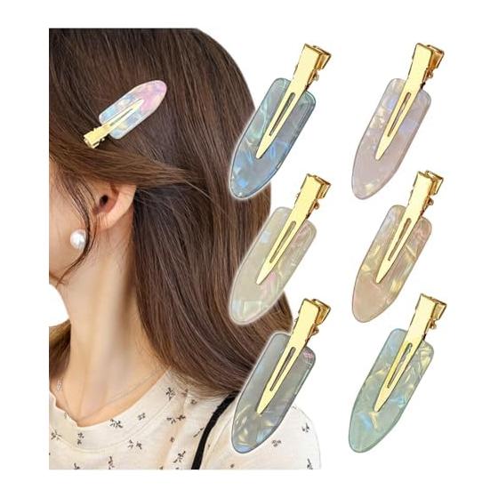 [Herbeluemily] Hairpin Bangs Clip Bangs Clip Bangs Pin Hair Arrangement Hair Accessories Small Set A Blue Shell HM-0165-R06-A