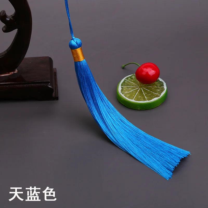 17CM Long Tassel Spike Chinese Clothing DIY Accessories Musical Instrument Pendant Ice Silk Vertical Spike Tassels for Crafts