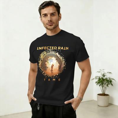 Unisex Trička Kapely Infected Rain Čistá Bavlna Horní Díly Vtipná Krátký Rukáv Kulatý Výstřih Trička Nápad na Dárek Tričko