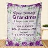 1PC Gift Blanket throw for Mama Grandma Anniversary Birthday Gifts I Love you Presents Festival Gifts Soft Warm all season use