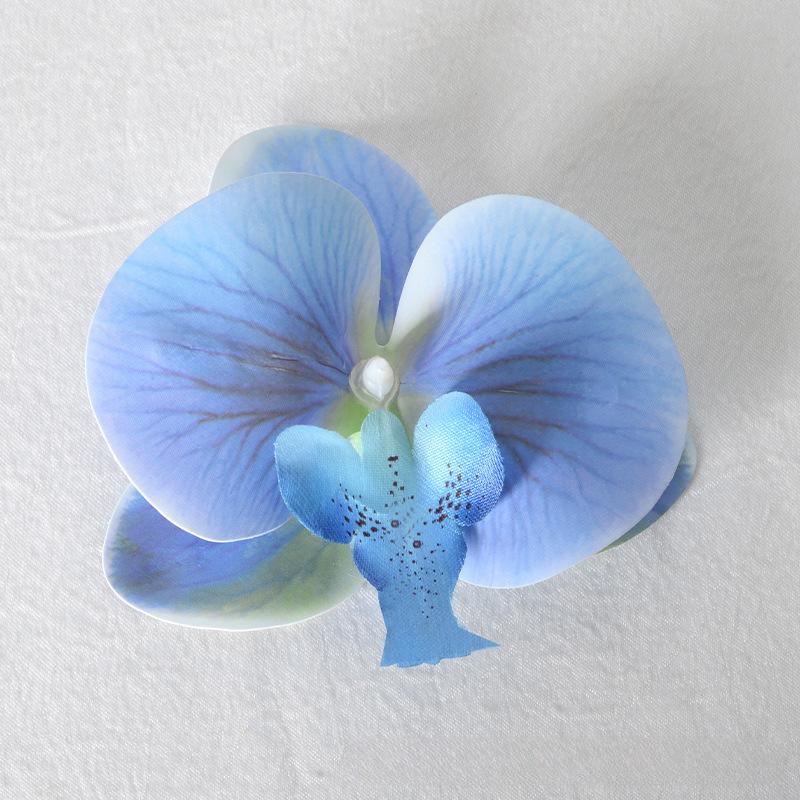 5pcs Simulated Film Butterfly Orchid Flower Head Petals Flower Accessories Headwear Hairclip Handmade Wedding Gift Decoration