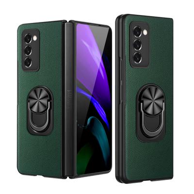 Dustproof Anti -Slip Leather Case For Samsung Galaxy Z Fold 4 3 Fold4 Fold2 5g Fold3 Fold 2 Anti -Drop Mobile Phone Cover Funda
