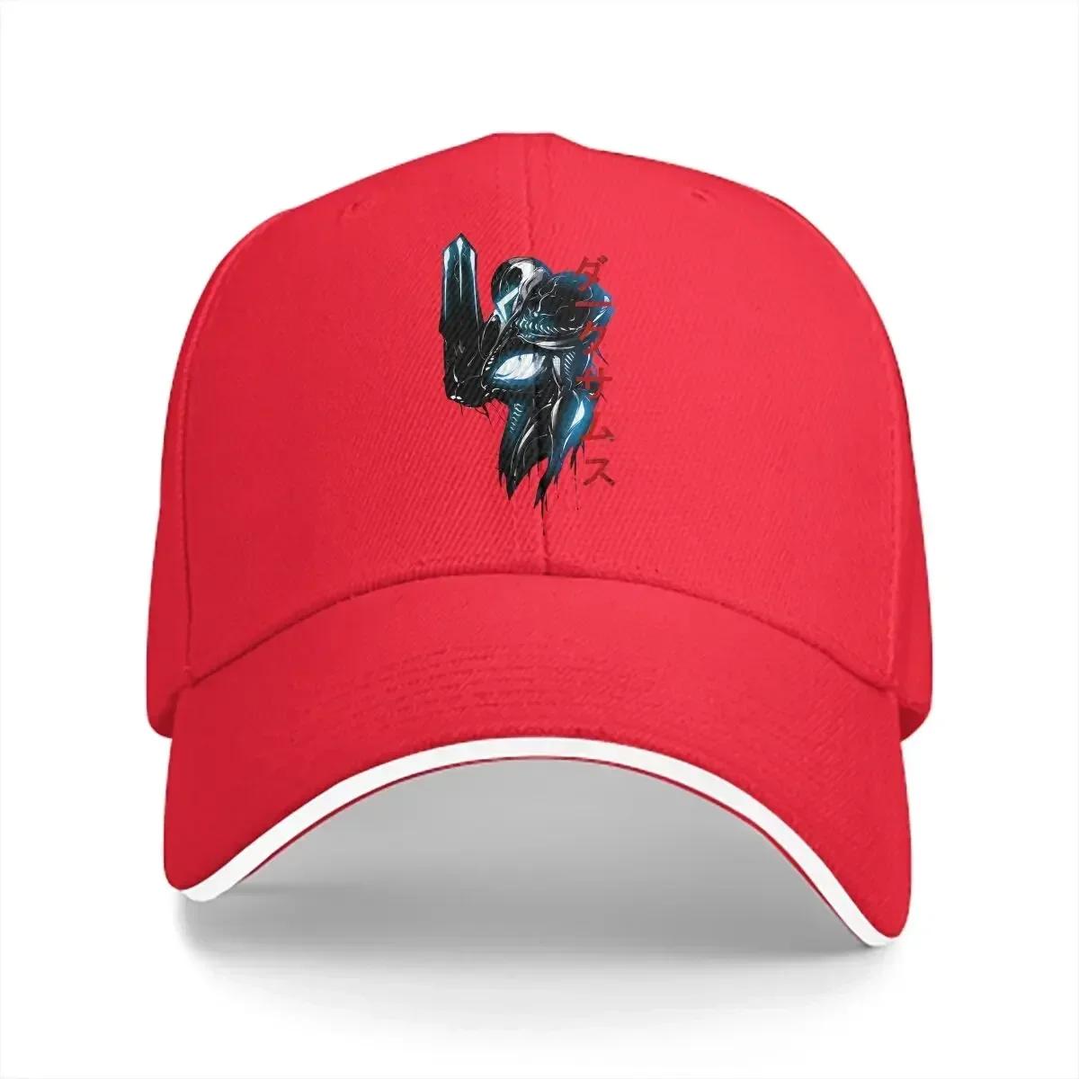 

Washed Mens Baseball Cap Dark Samus Trucker Snapback Caps Dad Hat Super Metroid Golf Hats One Size