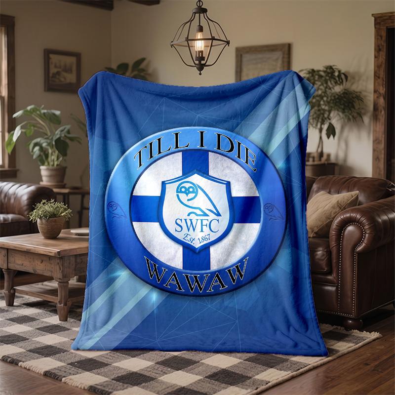 Coperta in Pile a Tema Sheffield Wednesday Morbida e Accogliente Coperta in Peluche per Camera da Letto Divano Viaggio