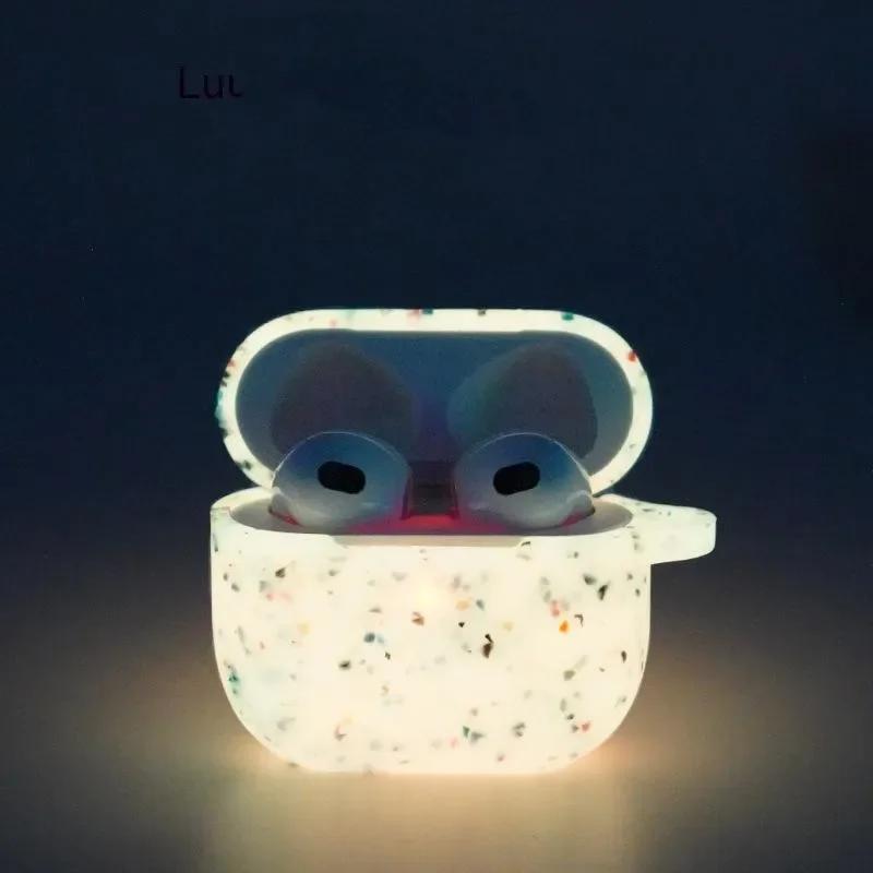 Leuchtende Kopfhörerhülle für Apple AirPods Pro 2 Hüllen Silikon Fluoreszenz für AirPods1 2 3 Drahtlose Headset-Hülle Schutzhülle