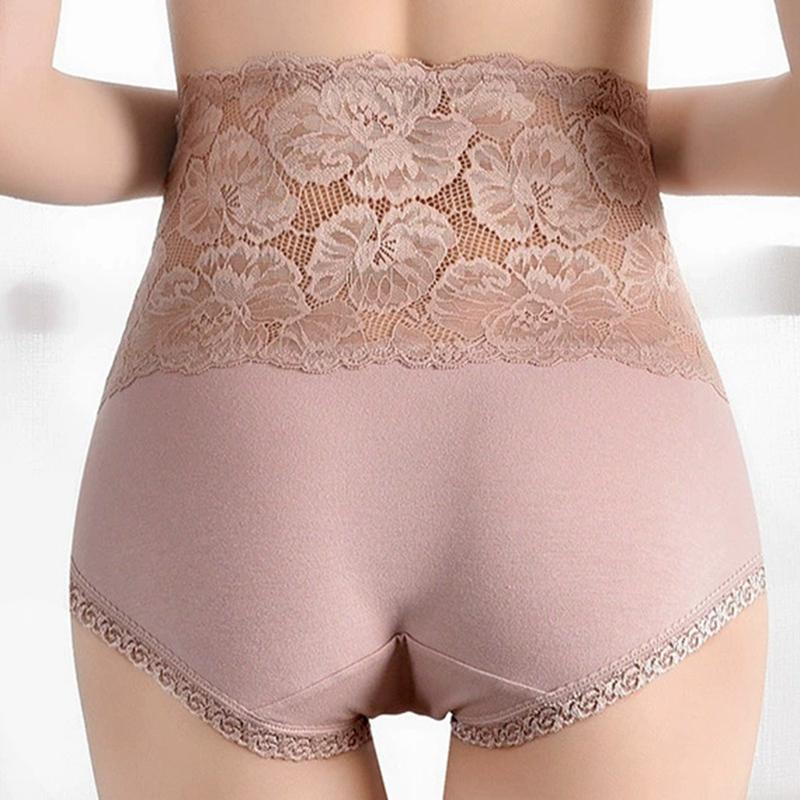 Damen Spitze High-Waist Bauchweg-Slips Antibakteriell Formend Po-Lifting Slips