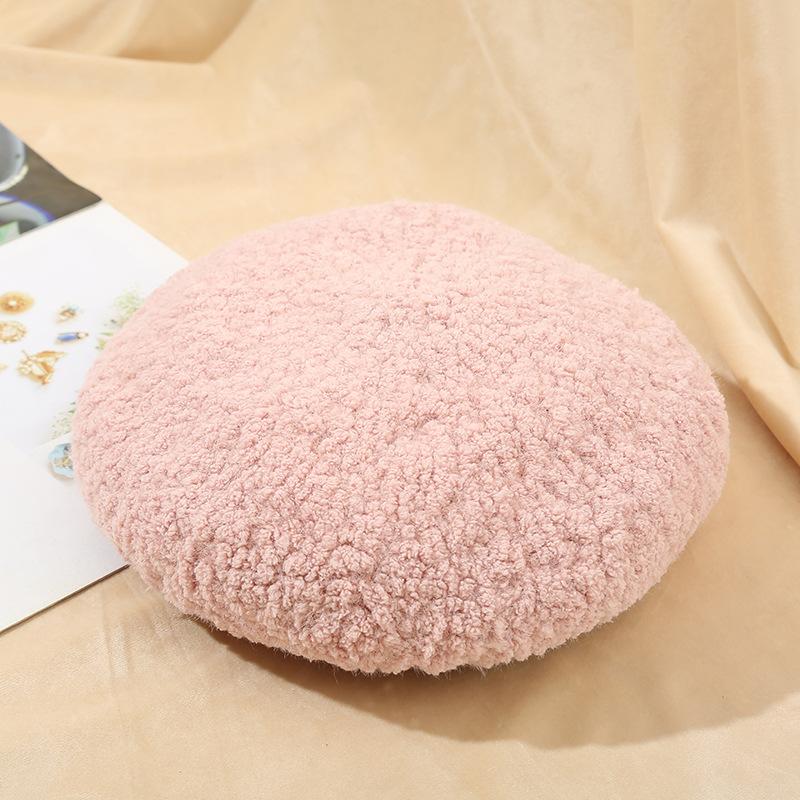 Lamb Wool Beret Female British Style Retro Bud Hat Cute Literary Plush Hat