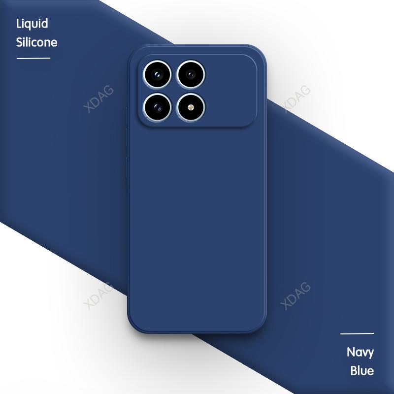 Oryginalne silikonowe etui na telefon do Xiaomi Poco F8 Pro Ultra 5G F8Pro F8Ultra Fundas Wysokiej jakości miękkie wewnętrzne pokrycie tylne z flokiem