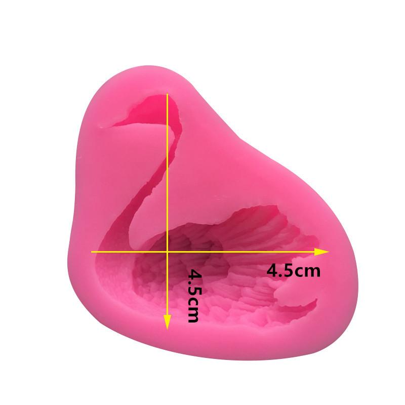 Pomůcky na pečení DIY Forma na dorty ve tvaru labutě Silikonová forma Forma na dort na fondant Forma na sušenky