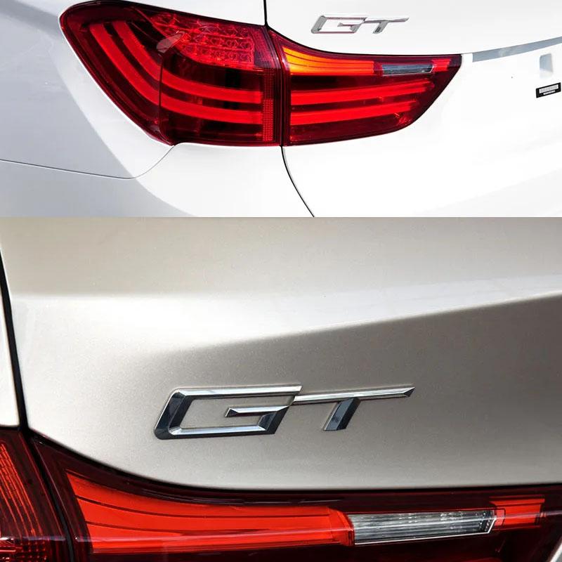 3D Premium GT G T for 320d E36 320 C 400 650 530 F07 F34 G32 Car Engine Hood Fender Trunk Tail Rear Decal Emblem Badge Sticker