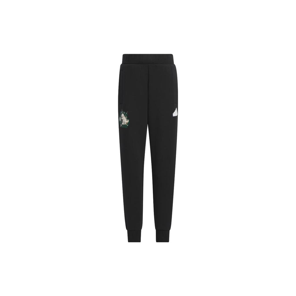 adidas Floral Knitted Sweatpants Black Kids' IQ1337