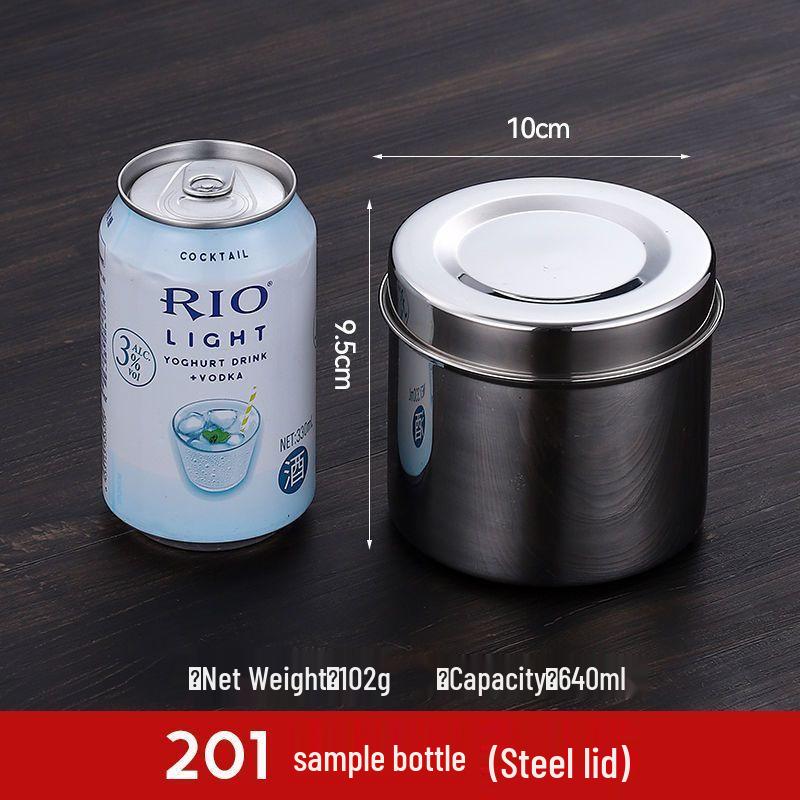 304 Stainless Steel Food Sample Box with Lid - Small Dish for Kitchen and Canteen Use
