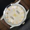 HAND-WINDING VINTAGE MONTINE SWISS MENS REFURBISHED SILVER DIAL WATCH a441557-5