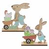 Easter Bunny Wooden Letter Decoration, Modern Minimalist Holiday Desktop Decor