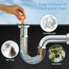For 4 Pack Drain Snake Hair Remover Tool - Reusable Plumbing Unblocker for Kitchen, Bathroom, Shower, Toilet and Sink