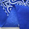 Trifong bandana blue paisley adult bandana handkerchief stylish 100% cotton cashew pattern unisex men's 55cm x 55cm blue