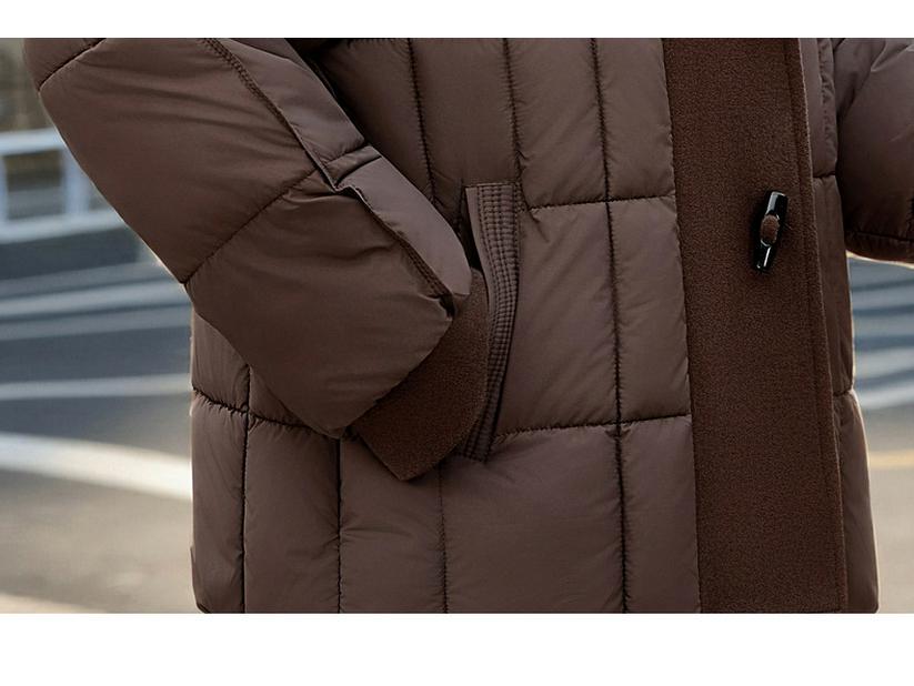 Fat Mama Plus Size Lightweight Cotton Jacket for Middle-aged & Elderly Women - Fashionable Autumn/Winter Outerwear