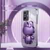 Cute 3D Rabbit Makeup Mirror Stand Plating Soft Case For Xiaomi Mi 11 Lite 5g Ne 12 Pro 12x 12s Protect Back Cover Mi11lite Mi11