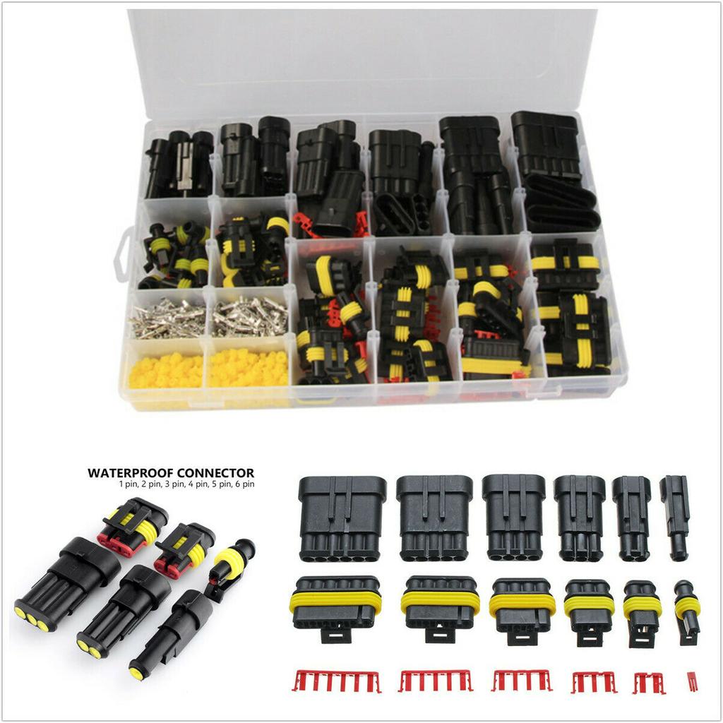 708/352pcs 1 HID Waterproof Connectors Car Marine Seal Electrical Wire Connector Plug Truck Harness