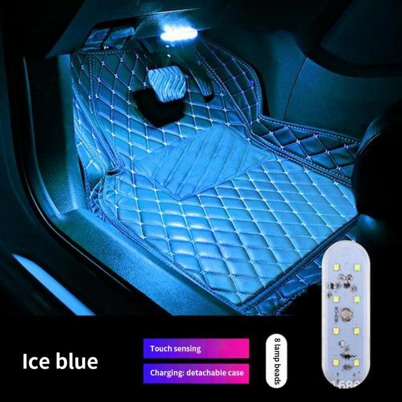 Car Interior Light LED Car Proof Touch Flash Light Door Magnet Touch Light USB Chargeable Battery Car Motorhome Ceiling Lamps
