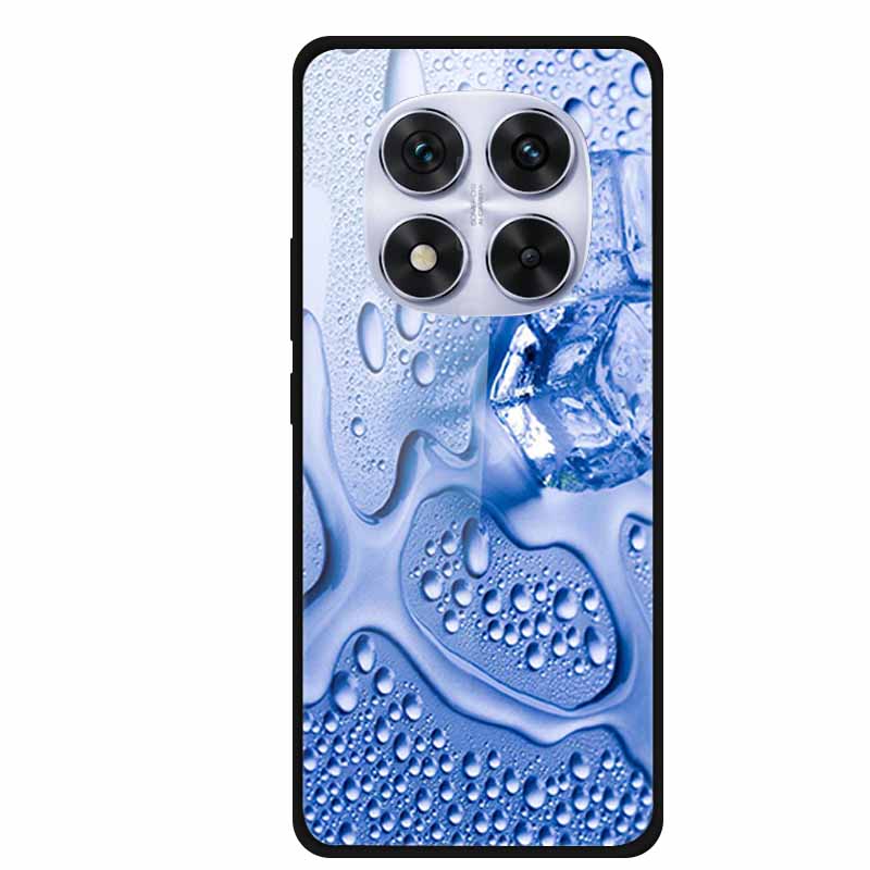 Tempered Glass Case For Redmi Note 14 Pro Coque 14Pro Flowers Phone Cases For Xiaomi Redmi Note14 Pro Hard Back Cover Case Funda
