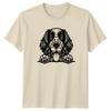Dog Head Paws Dogs Animals Mens T-Shirt Womens Tee Graphic Unisex