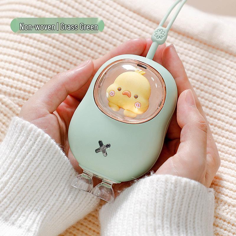 Cartoon Mini Hand Warmer: Cute, Portable, Rechargeable Electric Warmer for Babies and Pets.