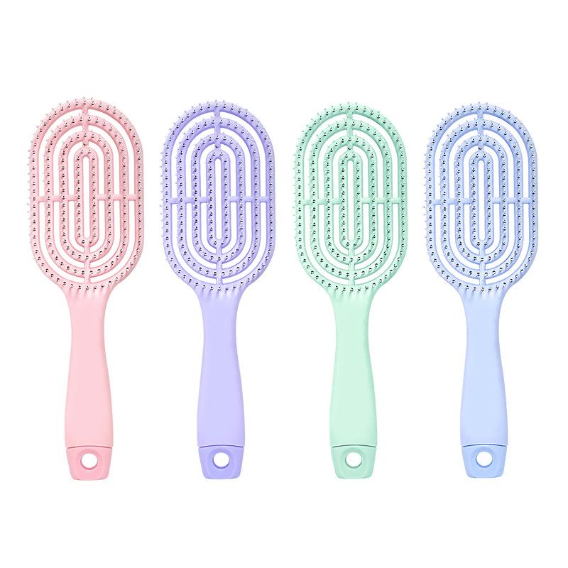 Comb for girls, fluffy styling, rib comb, hairdressing comb, massage comb, air cushion comb, hollow comb 1PCS