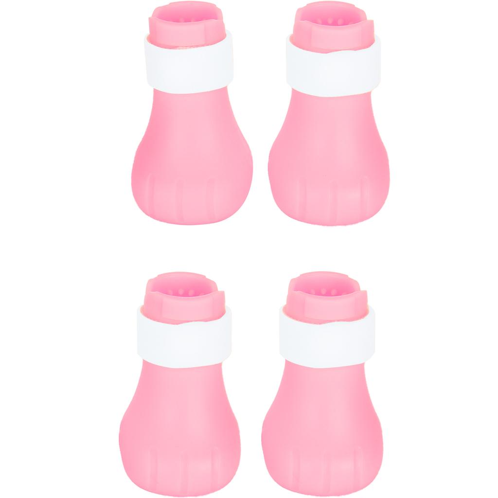 4pcs AntiScratch Cat Foot Covers   Silicone Pet AntiOff Claw Shoes Boots Cover(Mint Green )