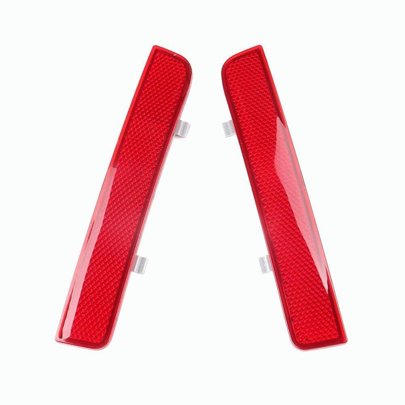 for Range Rover LR2 Rear Bumper Reflector Lights Pair Red Marker Lens Tail Fog Lamp Replacement Driving Safety