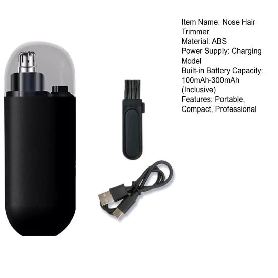 Cordless Nose Hair Trimmer for Men Women Rechargeable Painless Ear And Nose Clipper Professional Trimming Toolss for Smooth Cutting