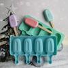 Silikon 4 Sogar Oval Eis Form mit Eis DIY Lebensmittel Grade Silikon Eis Form