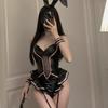 Japanese Actress Sexy Cute Bunny Girl Faux Leather Material Rabbit Uniform Can Wear Out To Comic Show Kawaii Cosplay Costumes